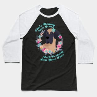 Great Dane: She's Beauty, She's Grace Baseball T-Shirt